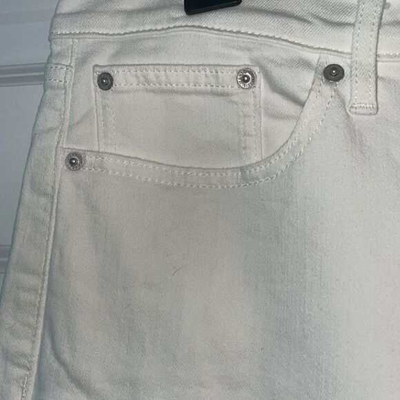 Calvin Klein white cut off jeans - Picture 3 of 9